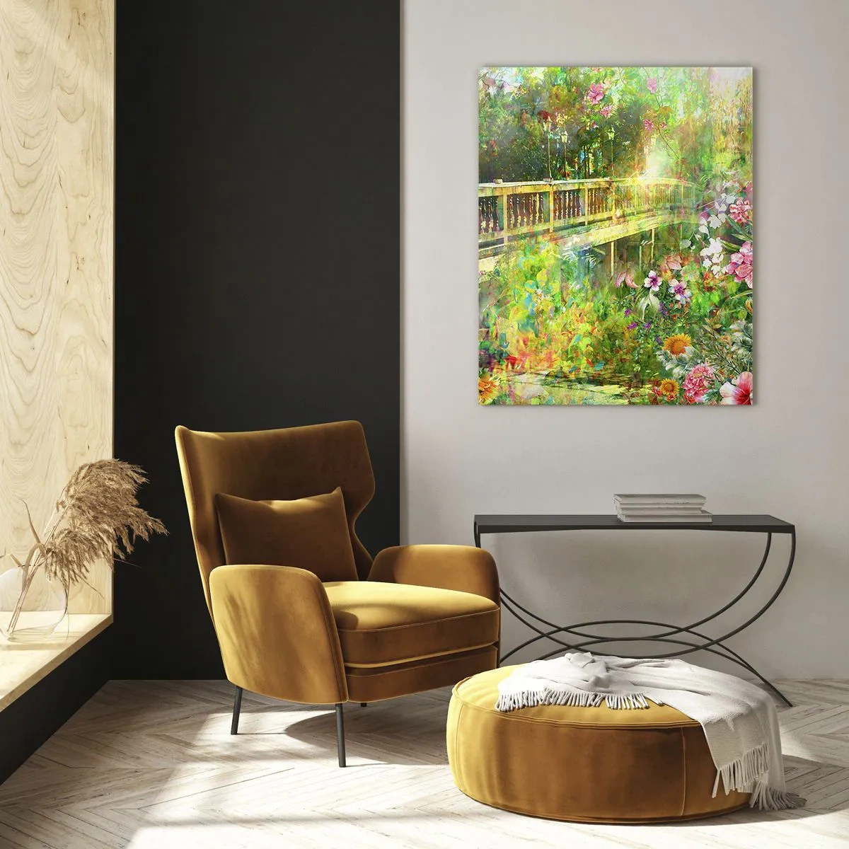 Obraz na skle - Můstek jarního vzdychání - 50x70 cm