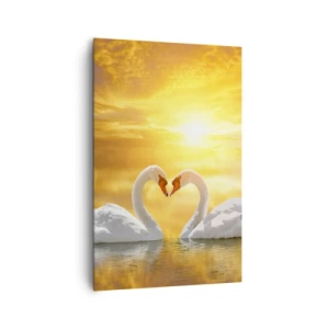 Obraz na plátně - Srdce je nejkrásnější slovo světa… - 80x120 cm