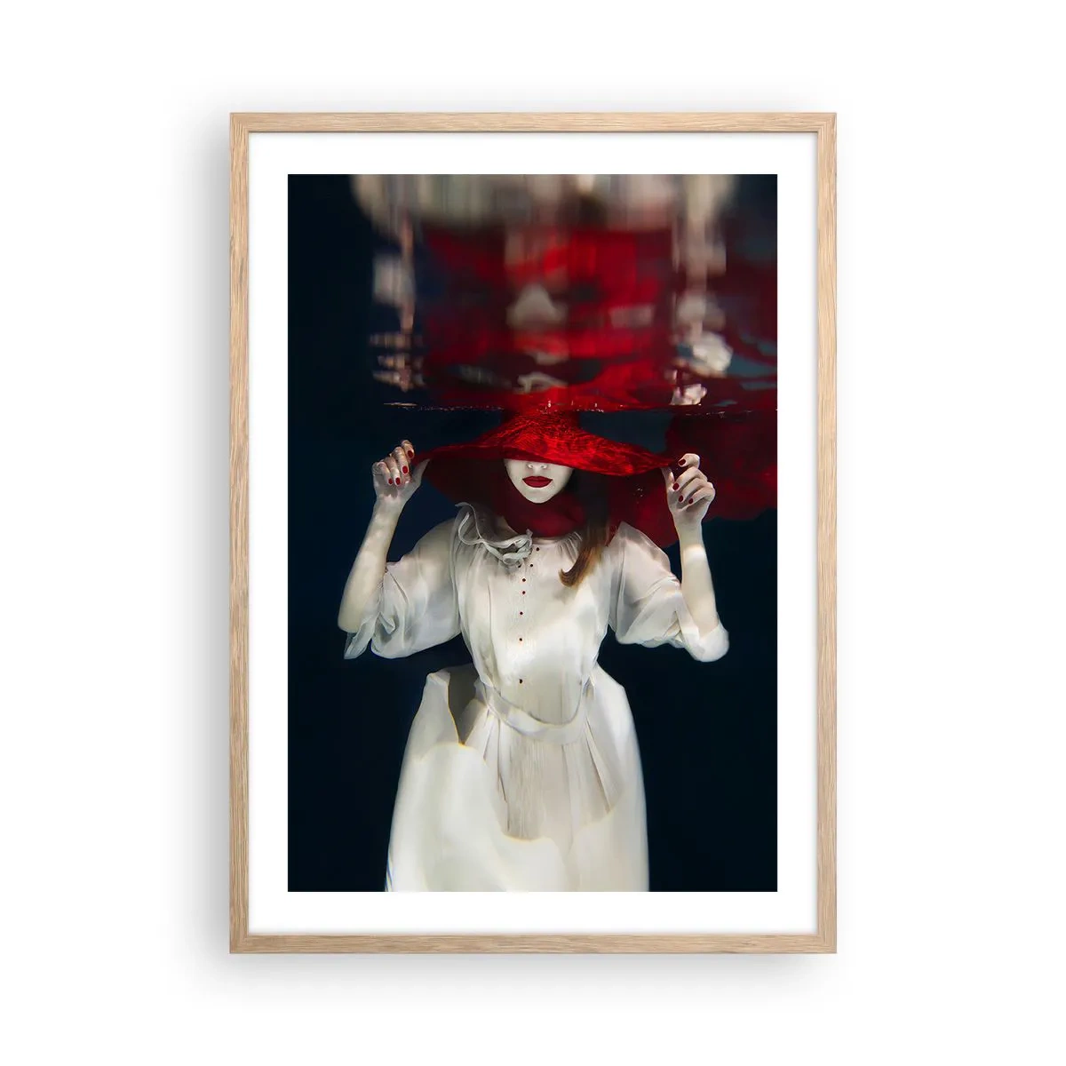 Plakát v rámu světlý dub - Divoženka - 50x70 cm