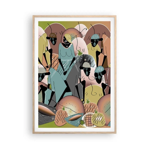 Plakát v rámu světlý dub - Blíží se velký svátek - 70x100 cm