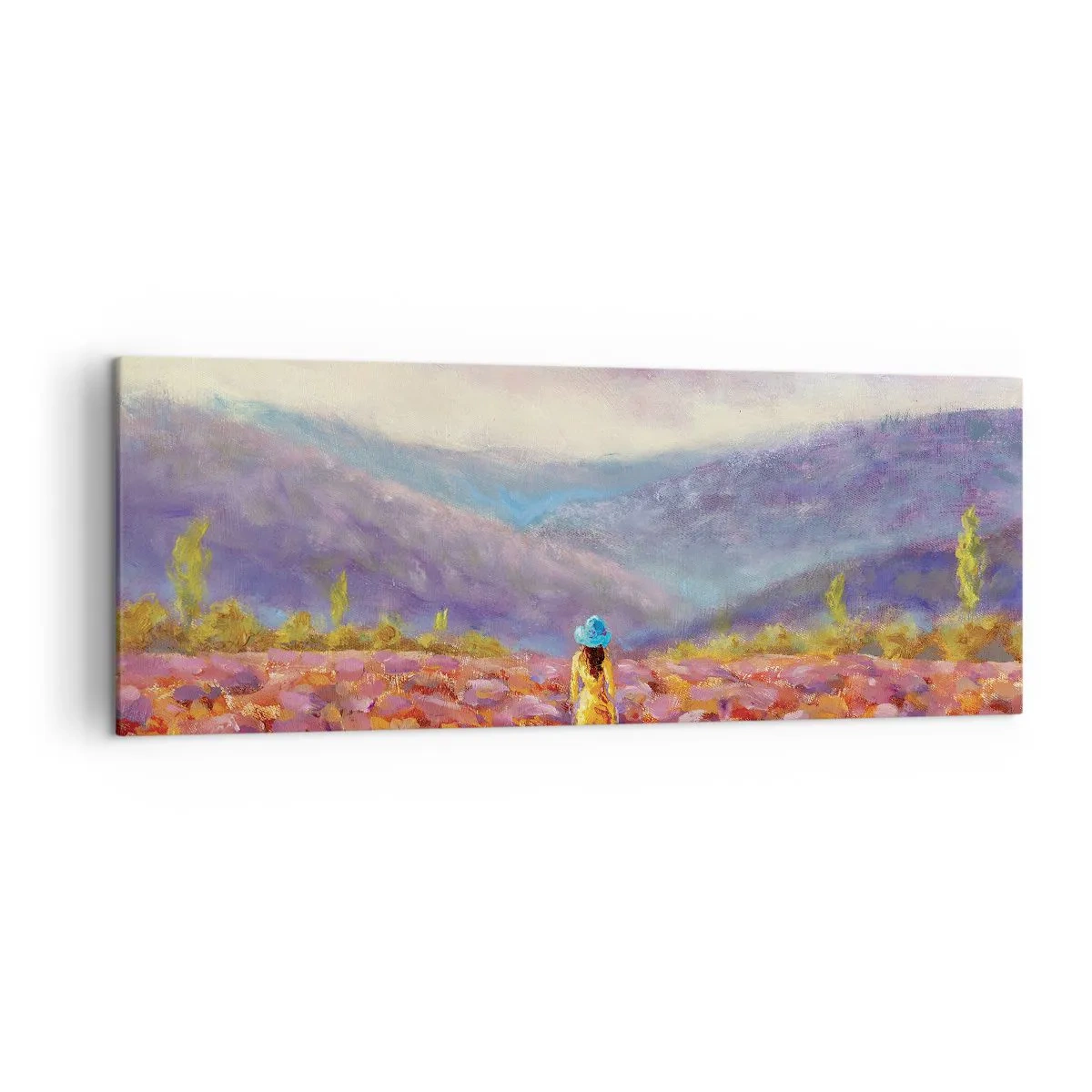 Obraz na plátně - V levandulovém světě - 140x50 cm