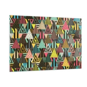 Obraz na skle - V rytmu na tři - 120x80 cm