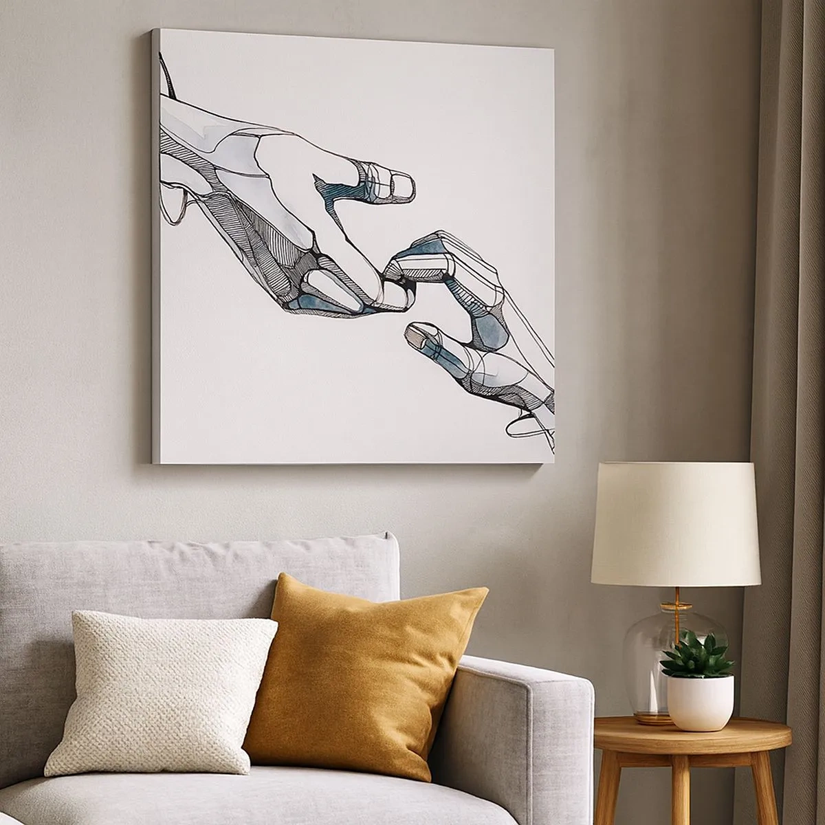 Obraz na plátně - Dobré gesto - 30x30 cm