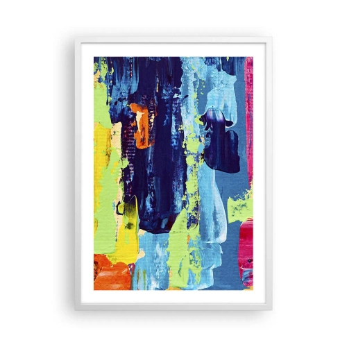 Plakát v bílém rámu - Život je krásný! - 50x70 cm