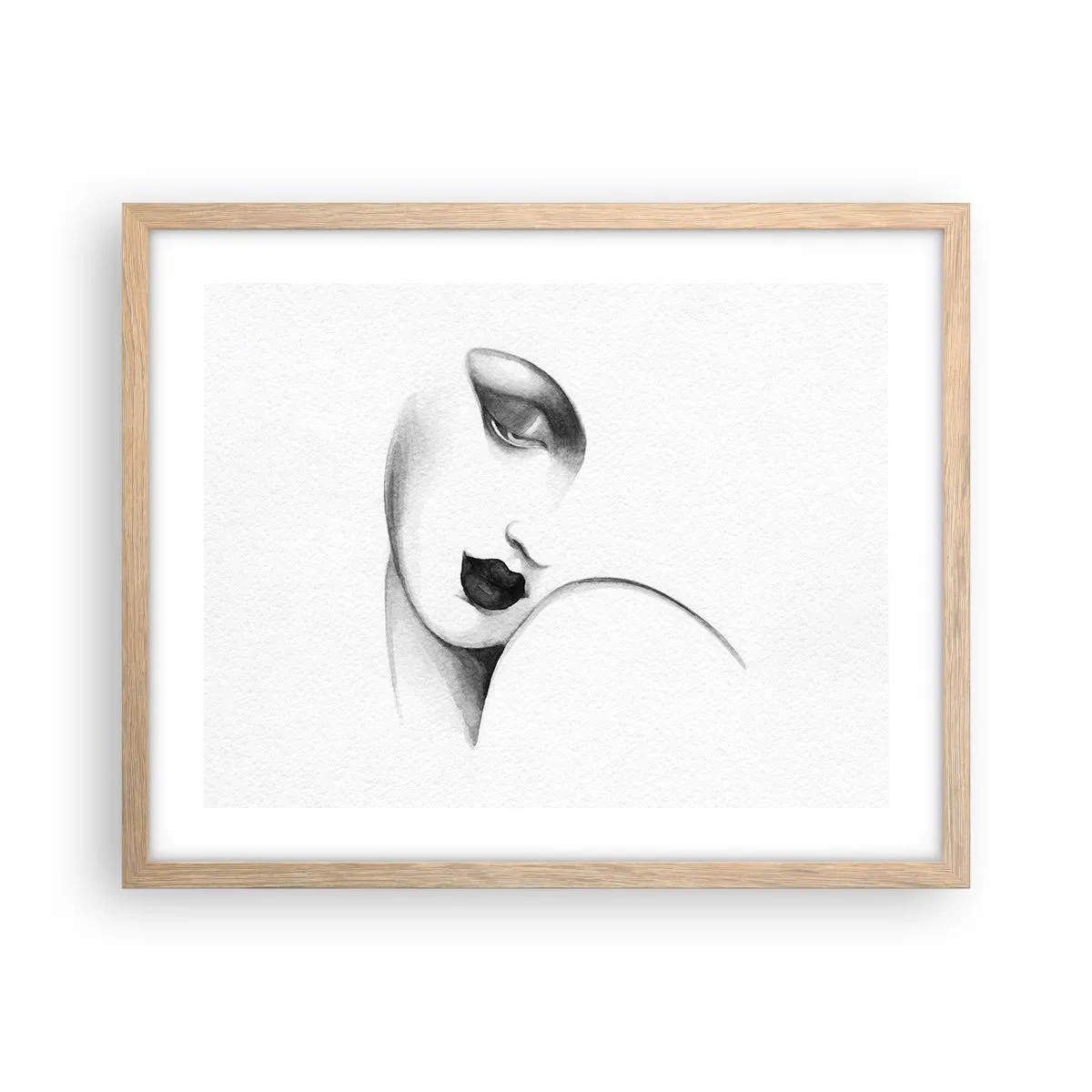 Plakát v rámu světlý dub - Ve stylu Lempické - 50x40 cm