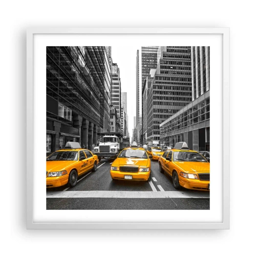 Plakát v bílém rámu - To my barvíme město - 50x50 cm