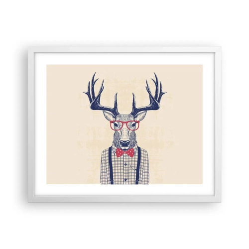 Plakát v bílém rámu - Zábavná extravagance - 50x40 cm