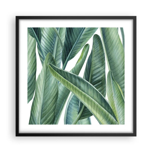 Plakát v černém rámu - Prostě zelená - 50x50 cm