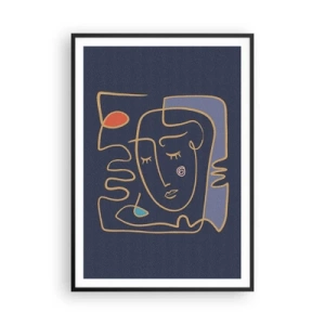Plakát v černém rámu - V zádumčivosti - 70x100 cm