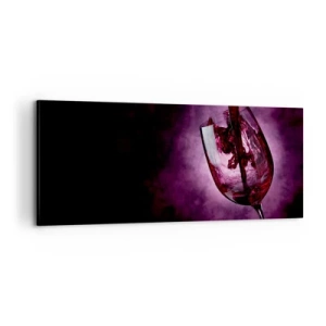 Obraz na plátně - Šarlatová? Karmín? Ne, rubín. - 100x40 cm