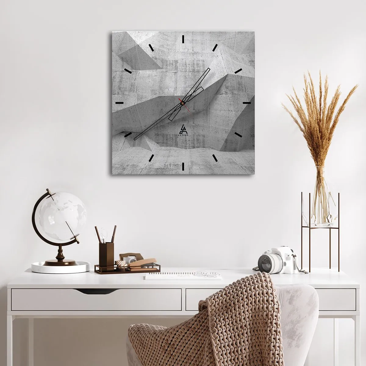 Nástěnné hodiny - Skutečná výzva - 40x40 cm