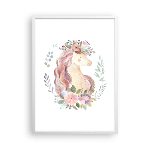 Plakát v bílém rámu - Pozvánka do říše pohádek - 50x70 cm