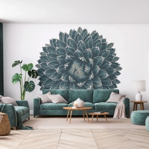 Fototapeta Premium Sand - Hvězda pouště - Kaktus, Agáve, Grafika - 100x70 cm