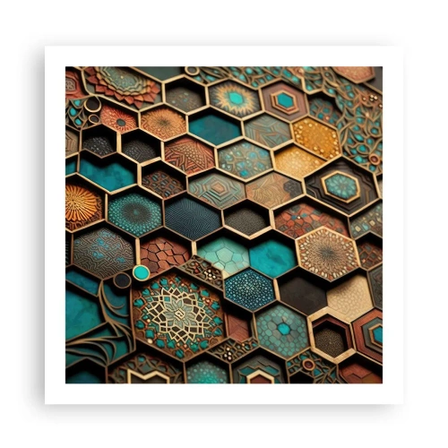 Plakát - Arabské ornamenty – variace - 60x60 cm