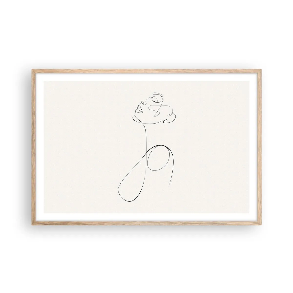 Plakát v rámu světlý dub - Zamotaná ve snech - 91x61 cm