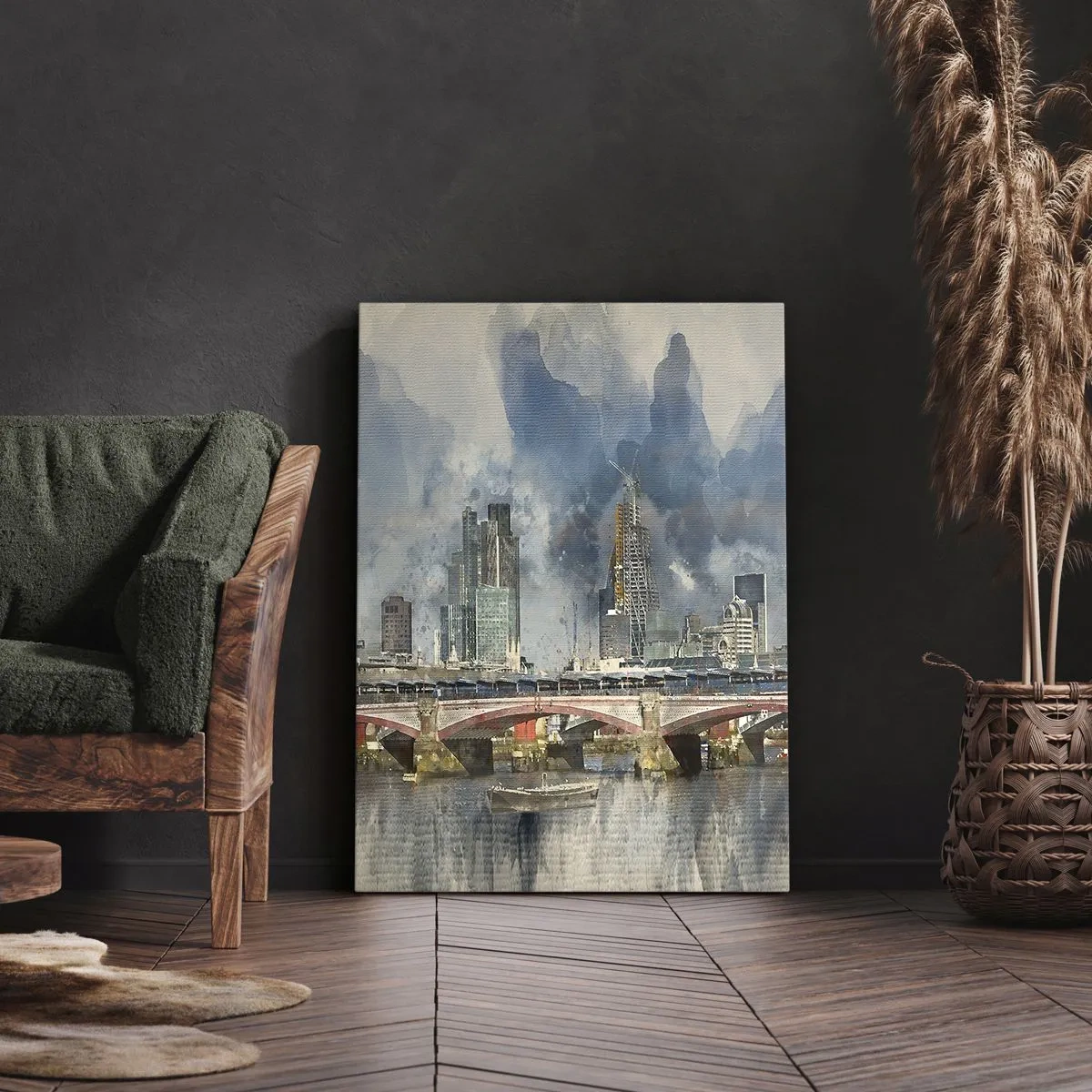 Obraz na plátně - Londýn v celé své kráse - 45x80 cm