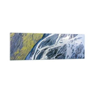 Obraz na skle - Jeskynní malby přírody - 160x50 cm