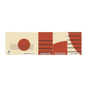 Vzor Fototapety Samolepicí Deluxe Sticker - Pořád dokola - Abstrakce, Kus, Grafika - 100x30 cm
