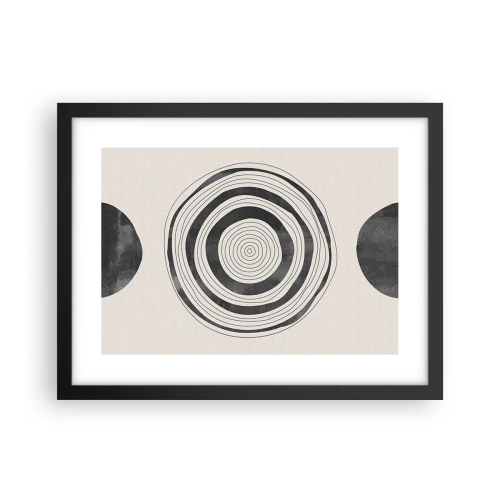 Plakát v černém rámu - Důležité je to, co je uprostřed - 40x30 cm