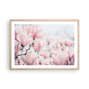 Plakát v rámu světlý dub - Ideál jemnosti - 70x50 cm