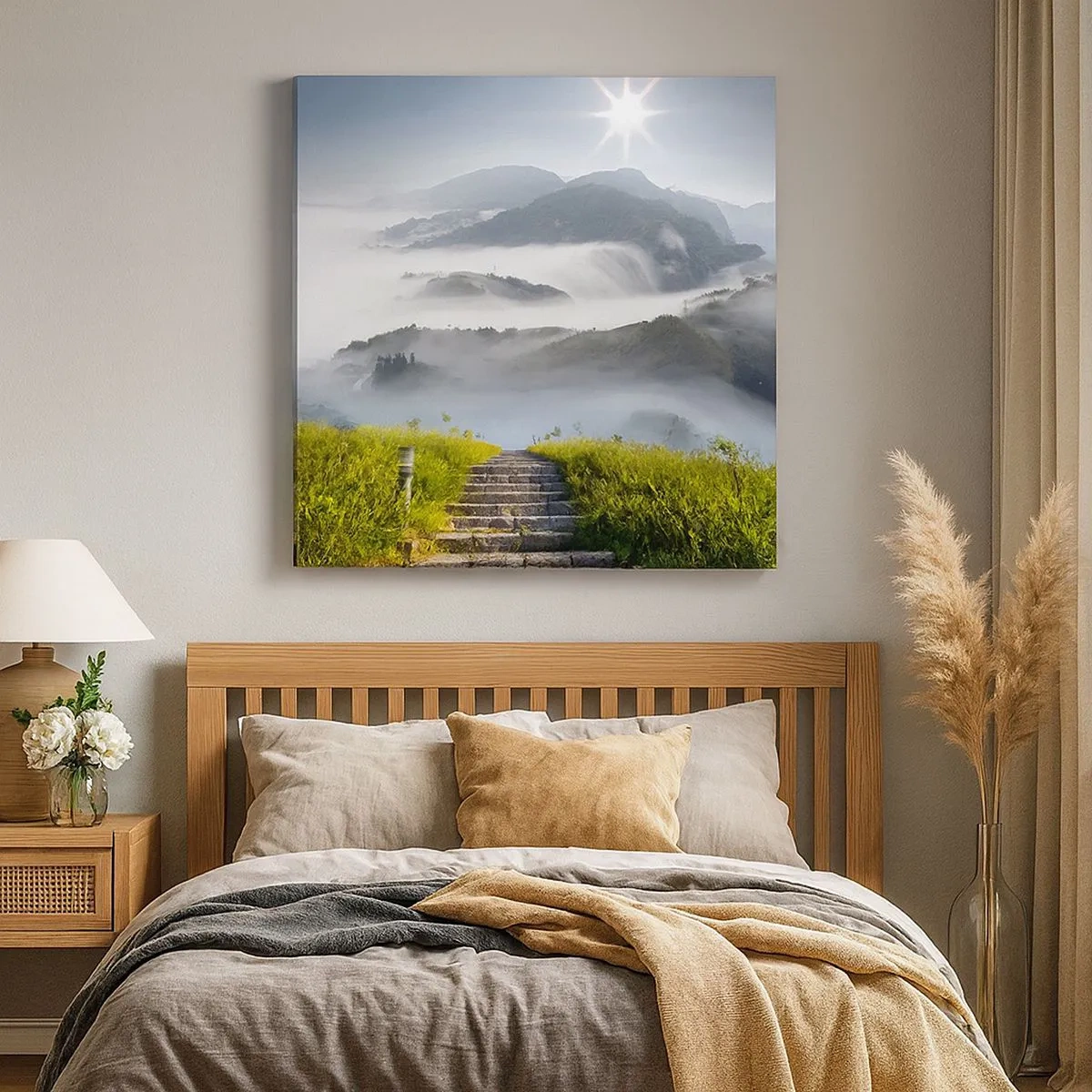 Obraz na plátně - Stále vzhůru do oblak - 30x30 cm