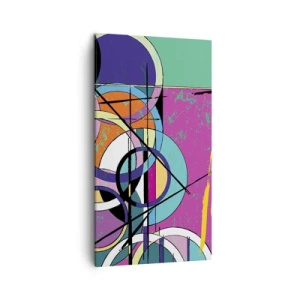 Obraz na plátně - Kruh za kruhem - 45x80 cm