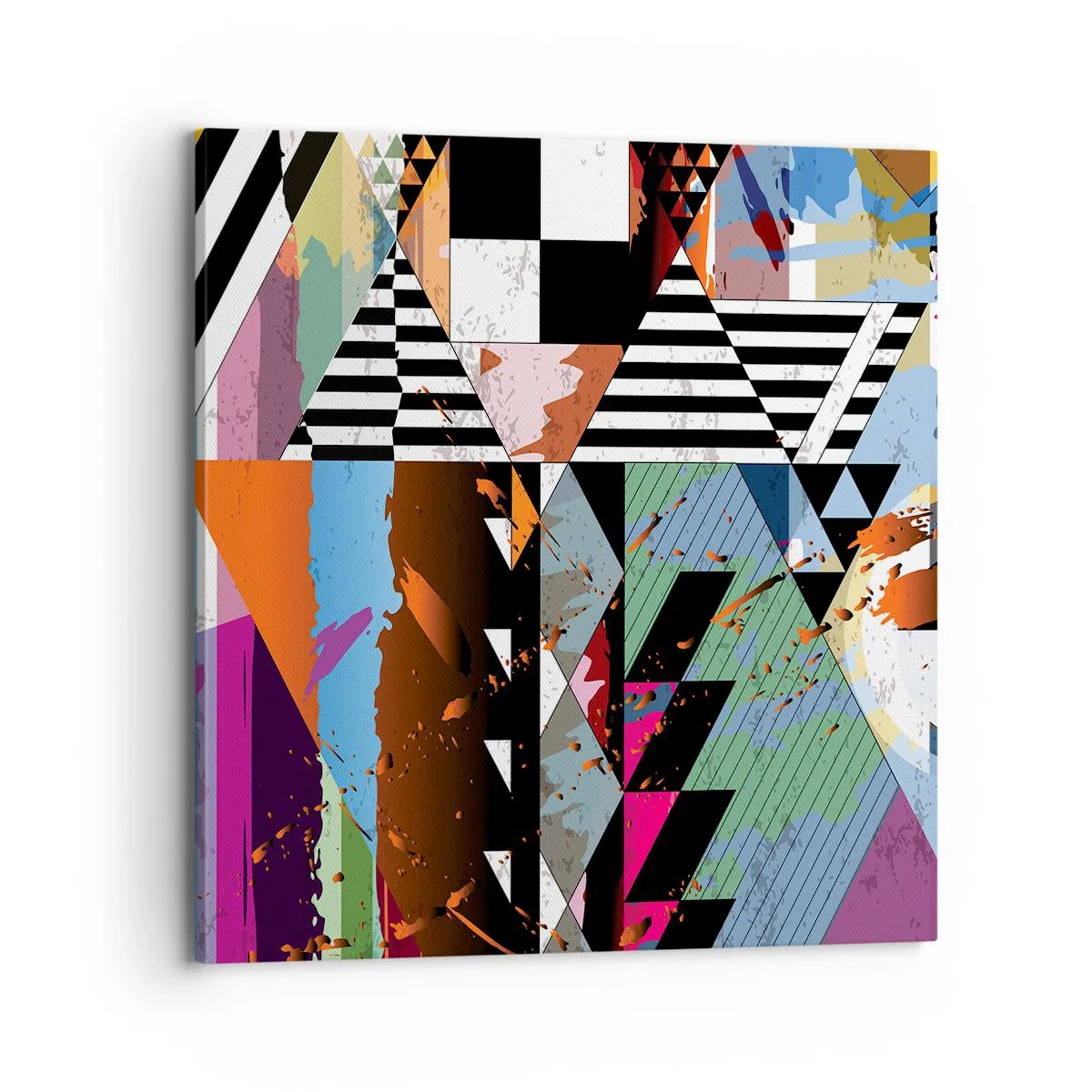 Obraz na plátně - Geometricky a organicky - 70x70 cm