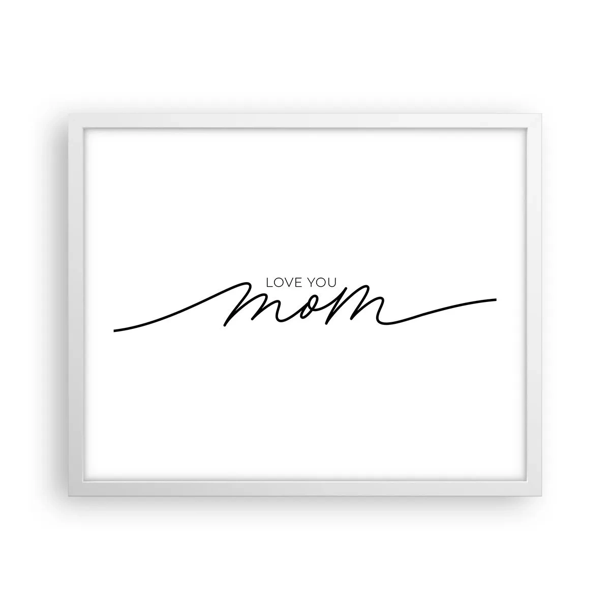 Plakát v bílém rámu - Velké emoce - 50x40 cm