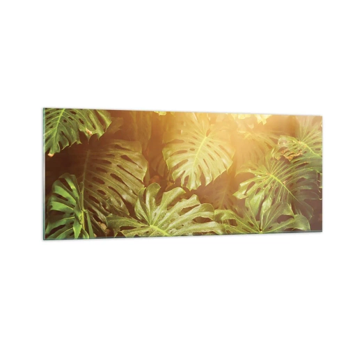 Obraz na skle - Vstoupit do zeleně… - 100x40 cm