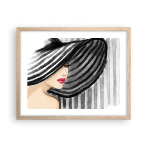 Plakát v rámu světlý dub - Kde tě hledat? - 50x40 cm