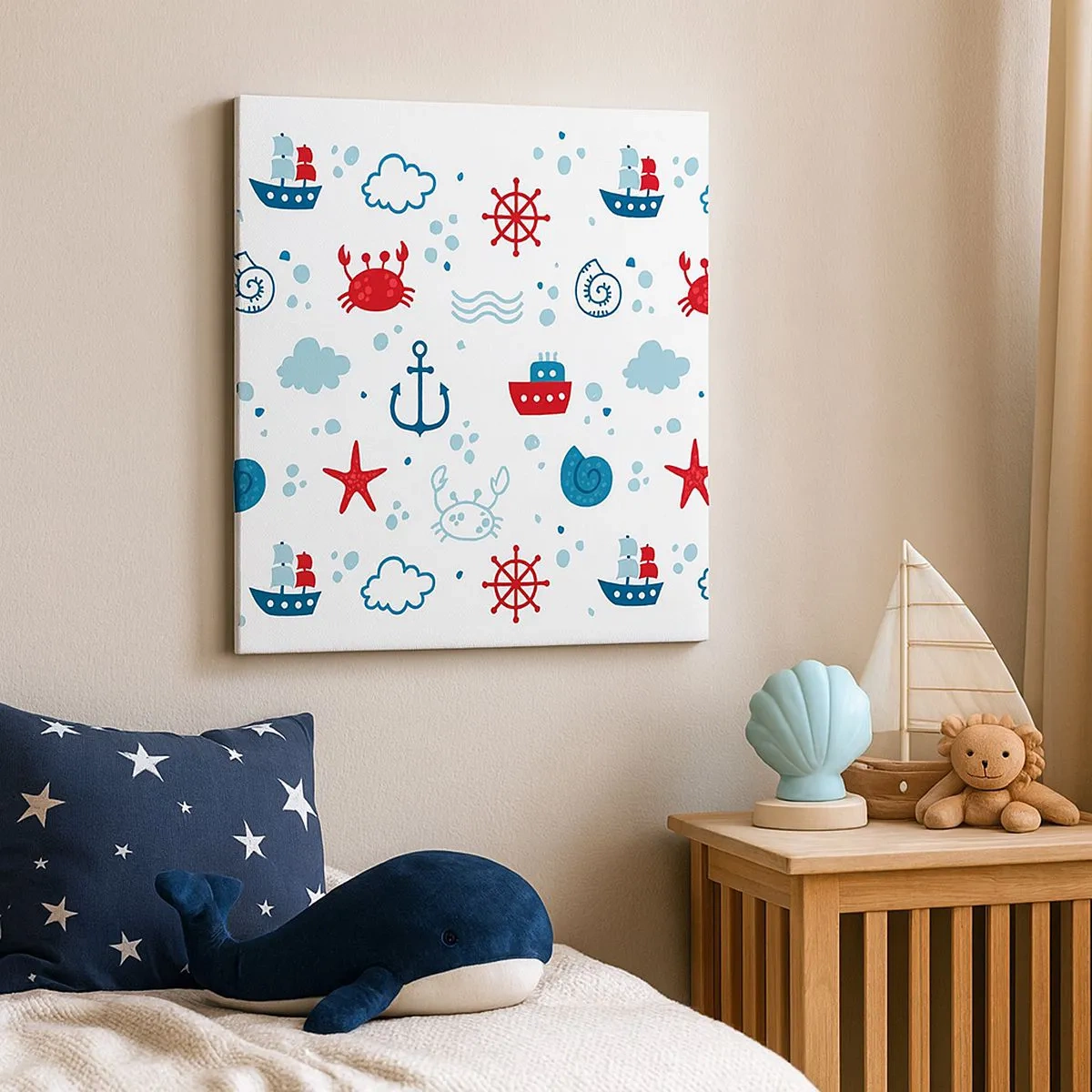 Obraz na plátně - Mořská pohádka - 30x30 cm