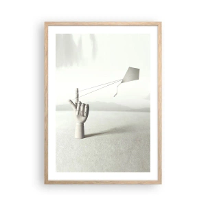 Plakát v rámu světlý dub - Výzva - 50x70 cm