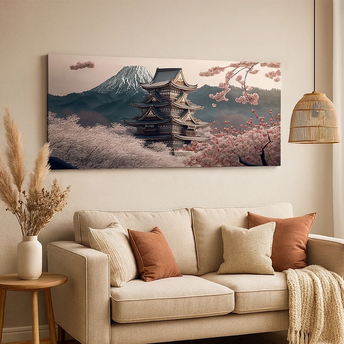 Obraz na plátně - Země kvetoucích třešní - 30x30 cm