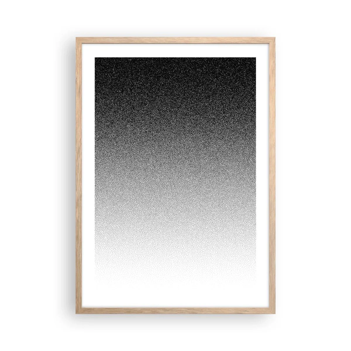 Plakát v rámu světlý dub - Směrem ke světlu - 50x70 cm