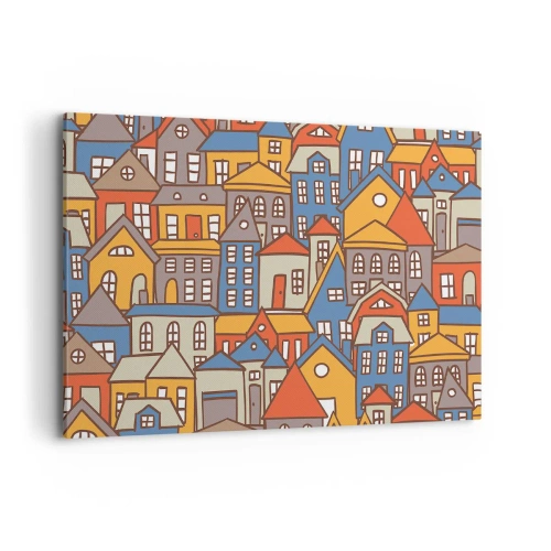 Obraz na plátně - Za domem dům - 120x80 cm