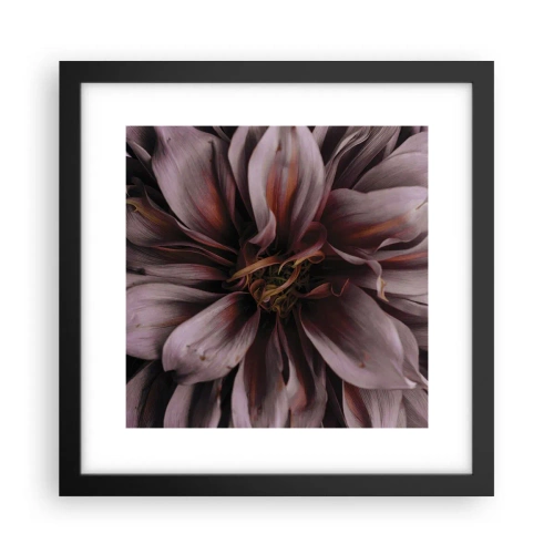 Plakát v černém rámu - Květinové srdce - 30x30 cm