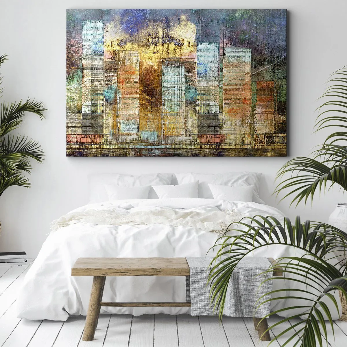 Obraz na plátně - Prosluněná metropole - 120x80 cm