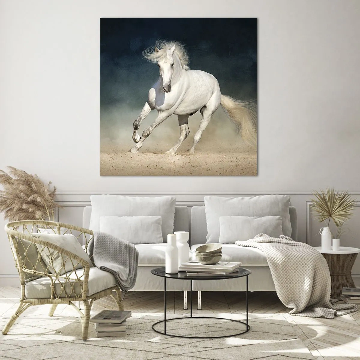 Obraz na skle - Svoboda v čistém stavu - 50x50 cm