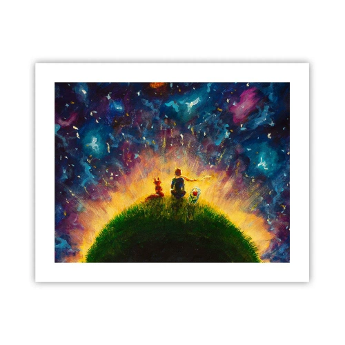 Plakát - Láska a přátelství - celý svět - 50x40 cm