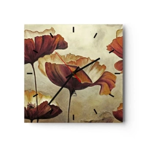 Nástěnné hodiny - Lán louky - 30x30 cm