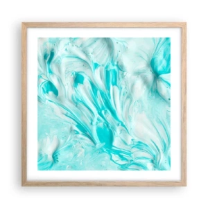 Plakát v rámu světlý dub - Navždy spolu - 50x50 cm
