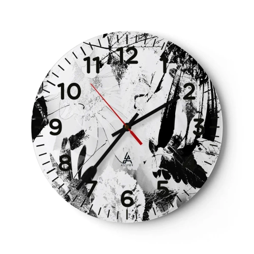 Nástěnné hodiny - Podzim v negativu - 40x40 cm