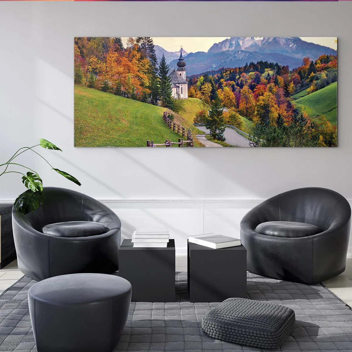 Obraz na skle - Naprosto ideální krajina - 120x50 cm