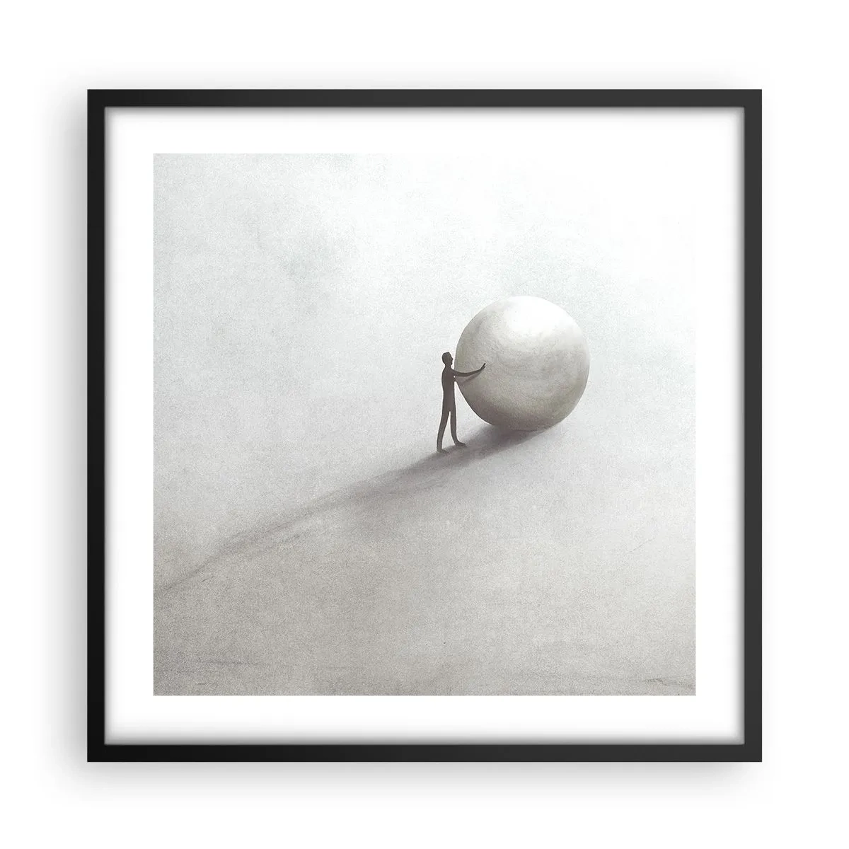 Plakát v černém rámu - Hra života - 50x50 cm