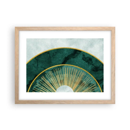 Plakát v rámu světlý dub - Jiná sluneční soustava - 40x30 cm