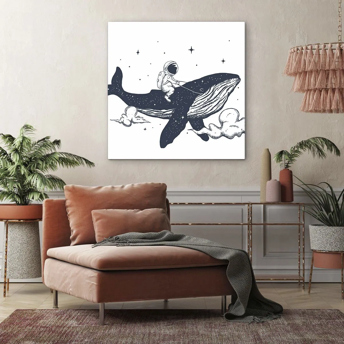 Obraz na plátně - Vesmírné dobrodružství - 70x70 cm