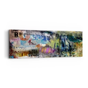 Obraz na plátně - Koláž vzpomínek - 90x30 cm
