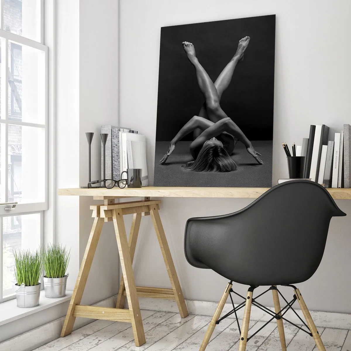 Obraz na skle - Geometrie nahoty - 50x70 cm