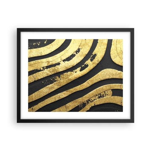 Plakát v černém rámu - Vše plyne - 50x40 cm