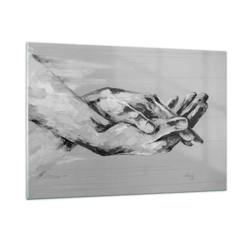 Obraz na skle - Začátek… - 120x80 cm